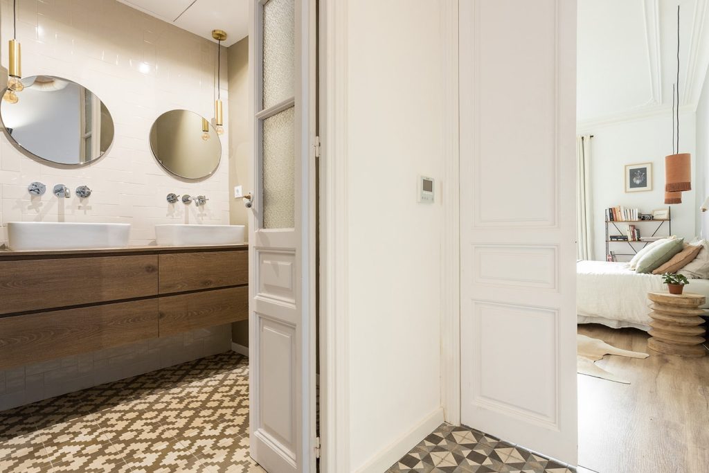 Chambre et salle de bain design intérieur Barcelone - Dauré Design
