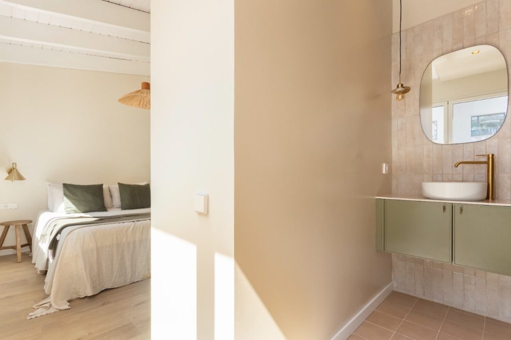 Chambre et salle de bain design intérieur Barcelone - Dauré Design